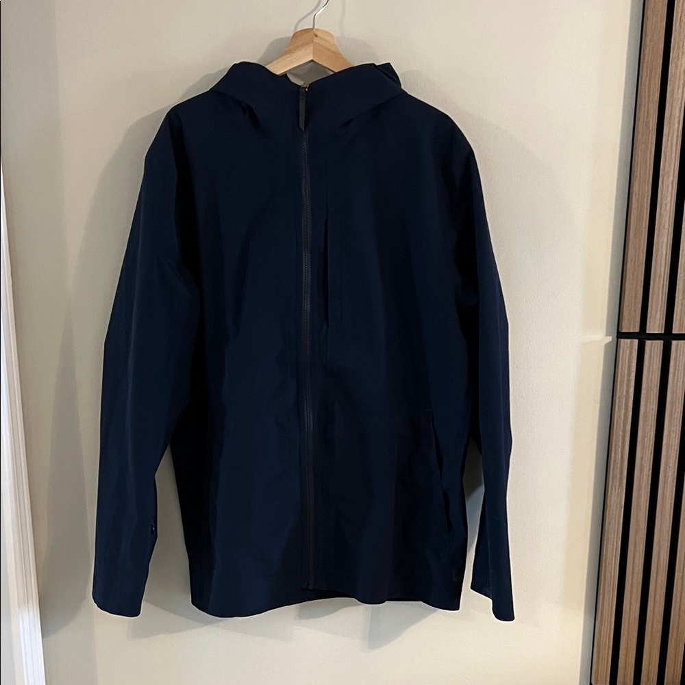 MEC Men's Navy Hooded Raincoat